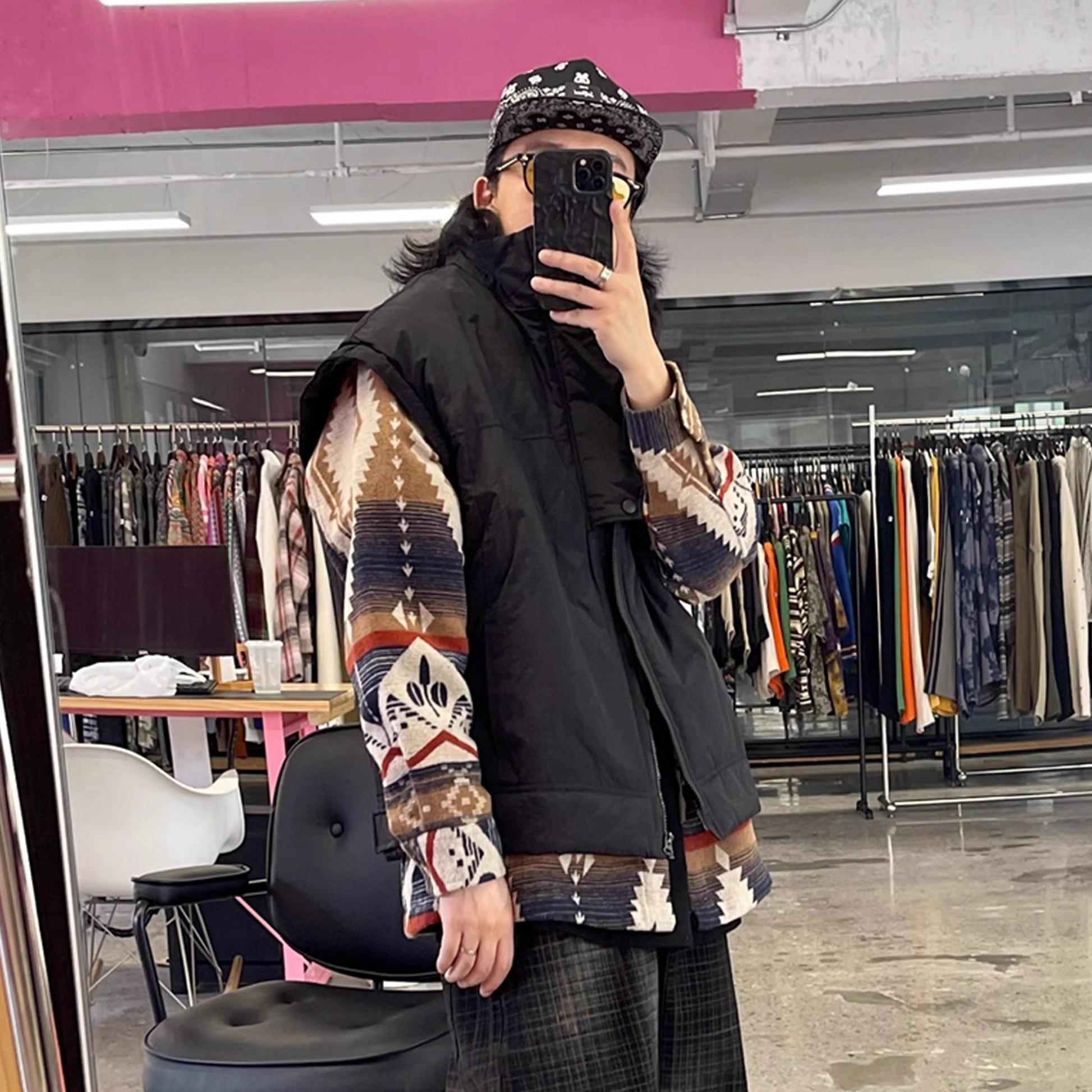 ME DA IGUAL Asym Placket Waterproof Vest-Vest-M-Coffee-Free Shipping Leatheretro