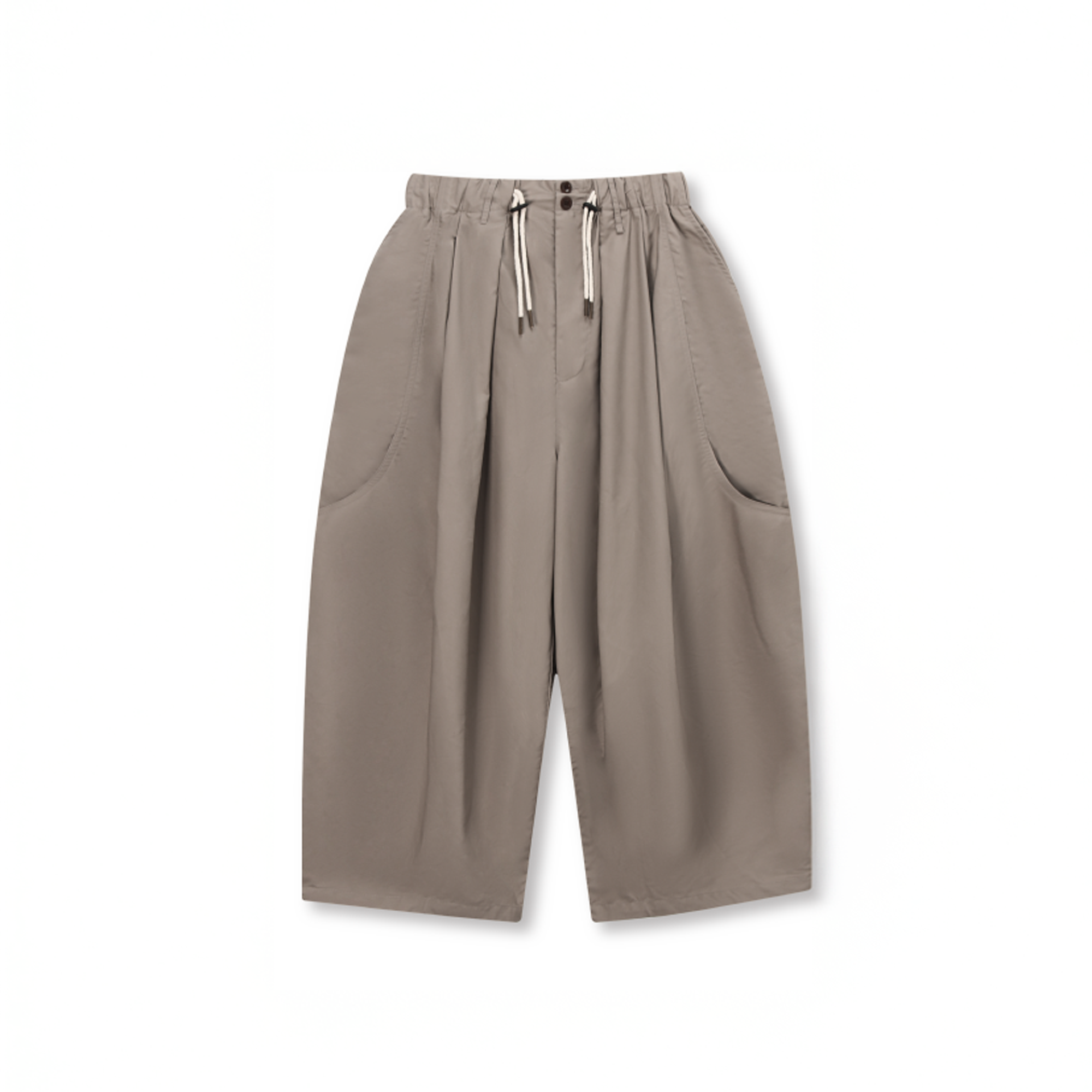 UNLIMITED MOTE Pleated Oversized Drawstring Balloon-Leg Pants-Pants-XS-Free Shipping Leatheretro