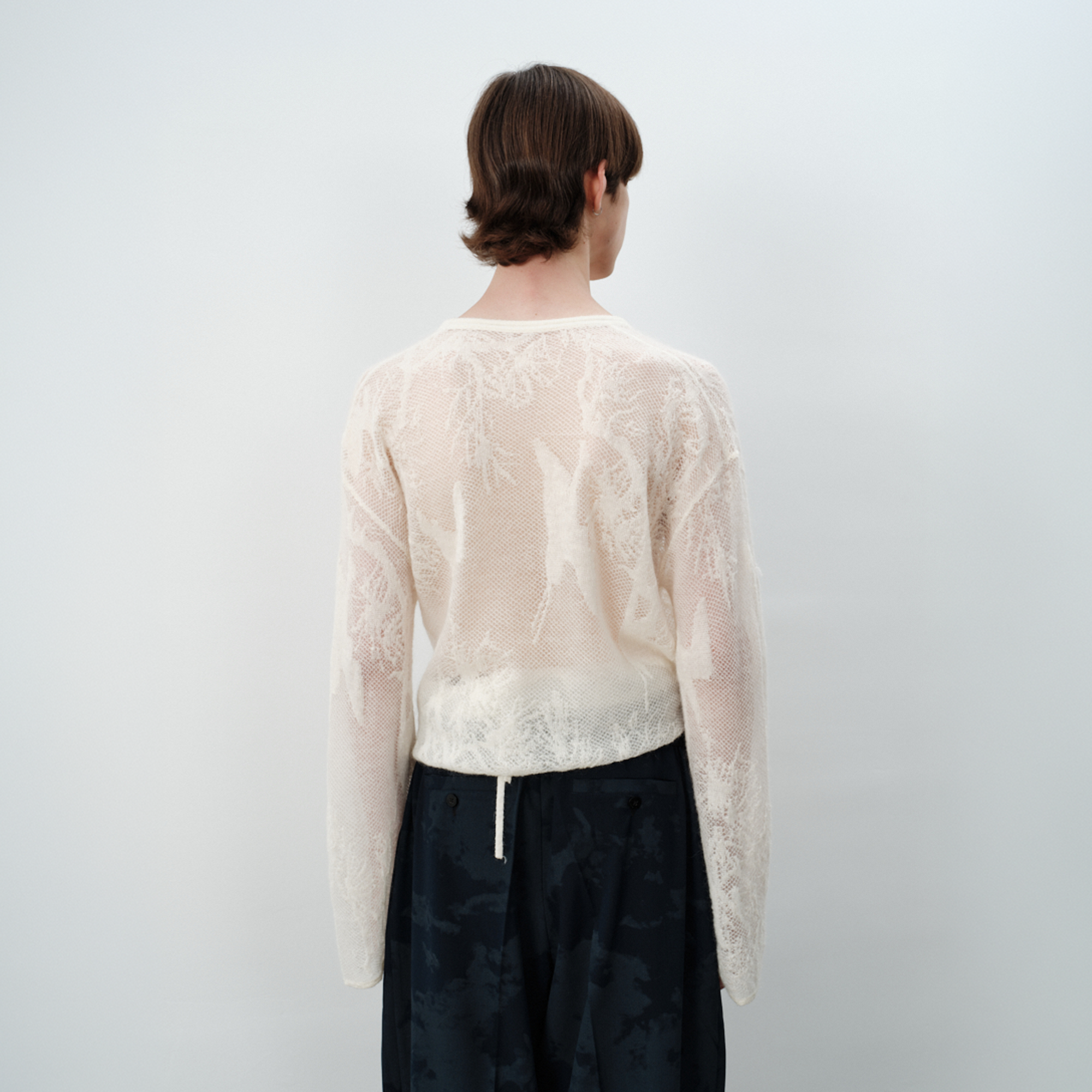 GRAINMUSTARD Alpaca Openwork Jacquard Wrap Long-Sleeve Tee-L/S Tee-One Size-Free Shipping Leatheretro