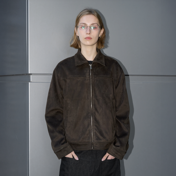 LABELROOM Minimal Faux-Suede Jacket