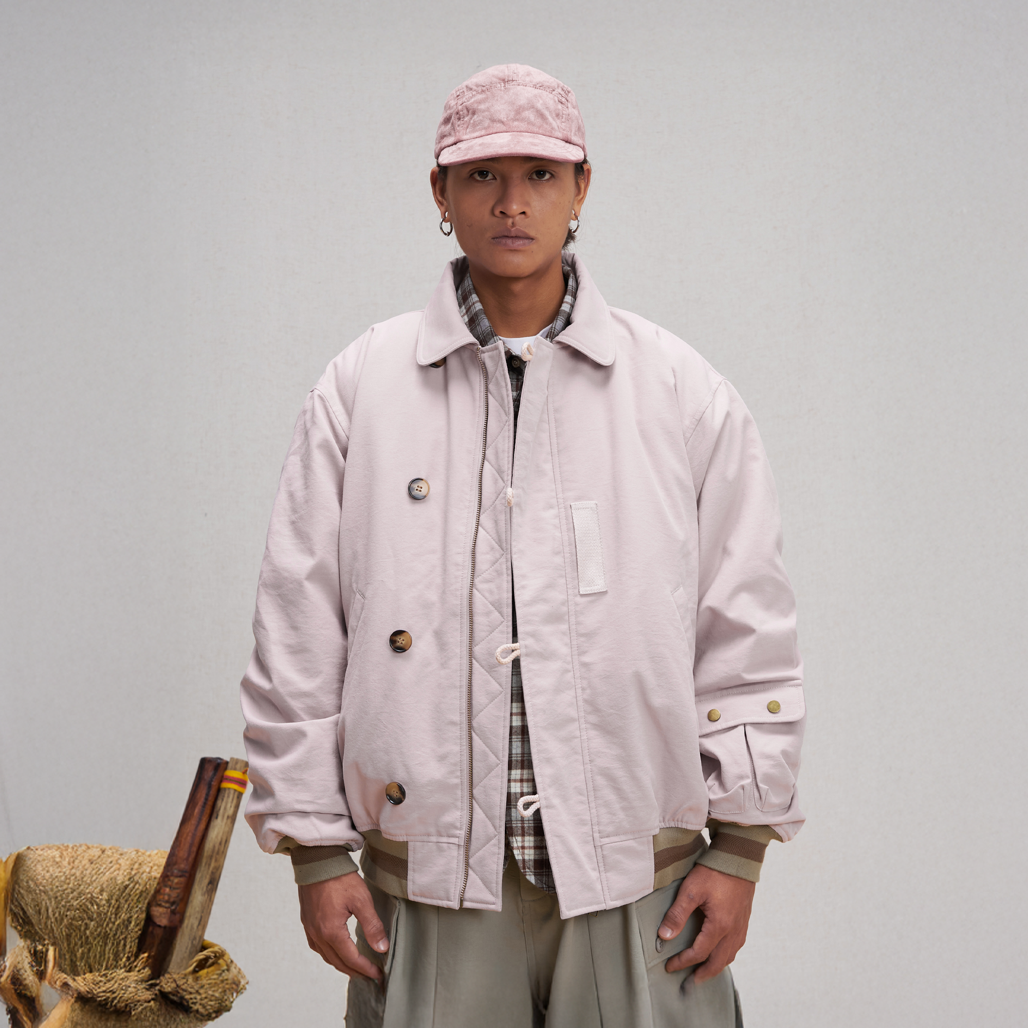 UNLIMITED MOTE Asym Utility Padded Bomber Jacket