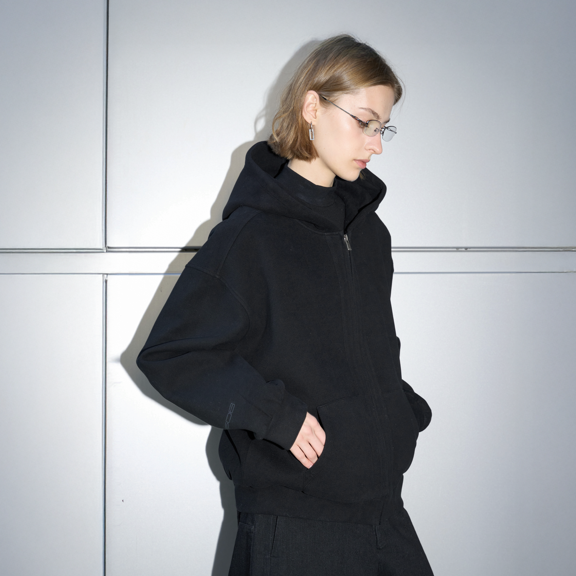 LABELROOM Washed Plush-Touch Hooded Jacket