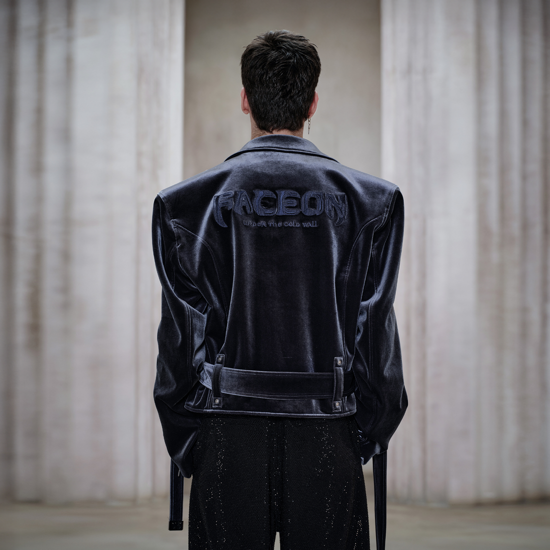 FACEONLAB Velvet Metal Epaulettes Jacket-Jacket-M (Preorder)-Free Shipping Leatheretro