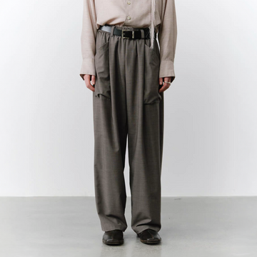 GRAINMUSTARD Retro Patch Pocket Pleated High-Waist Trousers-Pants-XS-Dark Gray-Free Shipping Leatheretro