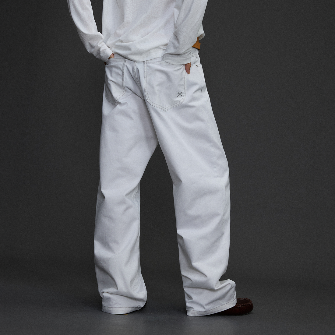 NIANJIUYIKOUER Essential Cotton Straight-Leg Pants-Pants-S-Free Shipping Leatheretro