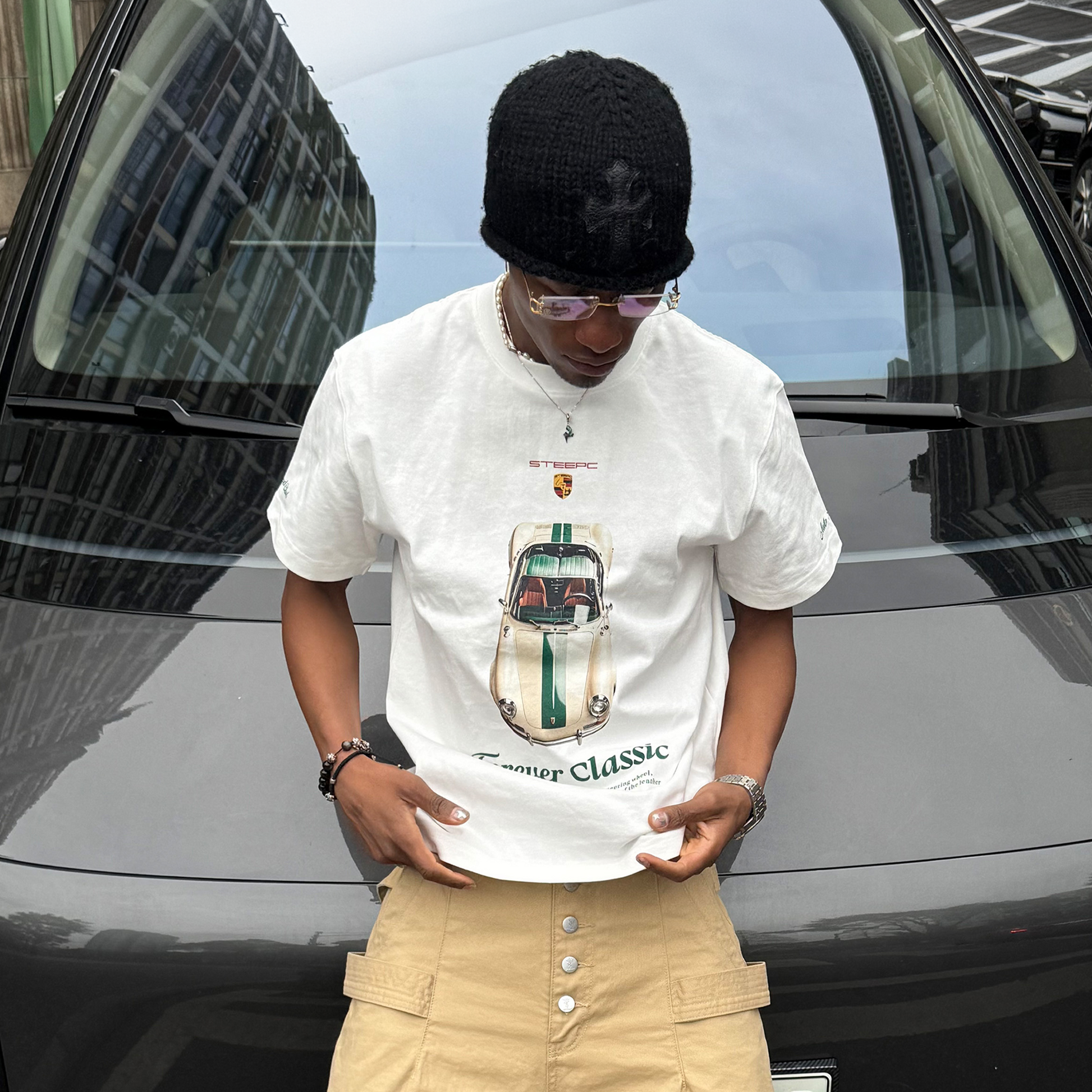 STEEPC Classic Car Graphic T-Shirt-T Shirt-S (1)-Free Shipping Leatheretro