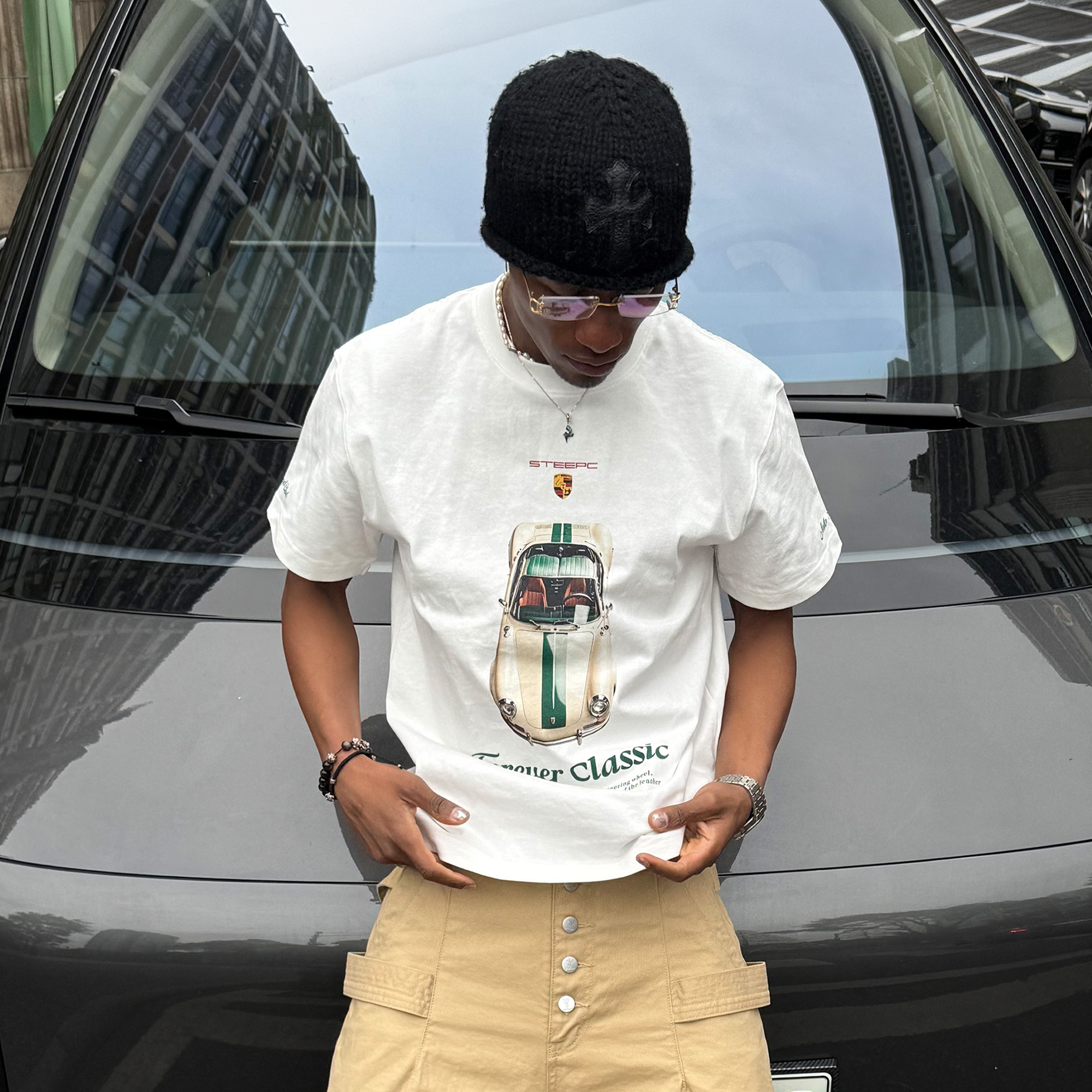 STEEPC Classic Car Graphic T-Shirt-T Shirt-S (1)-Free Shipping Leatheretro