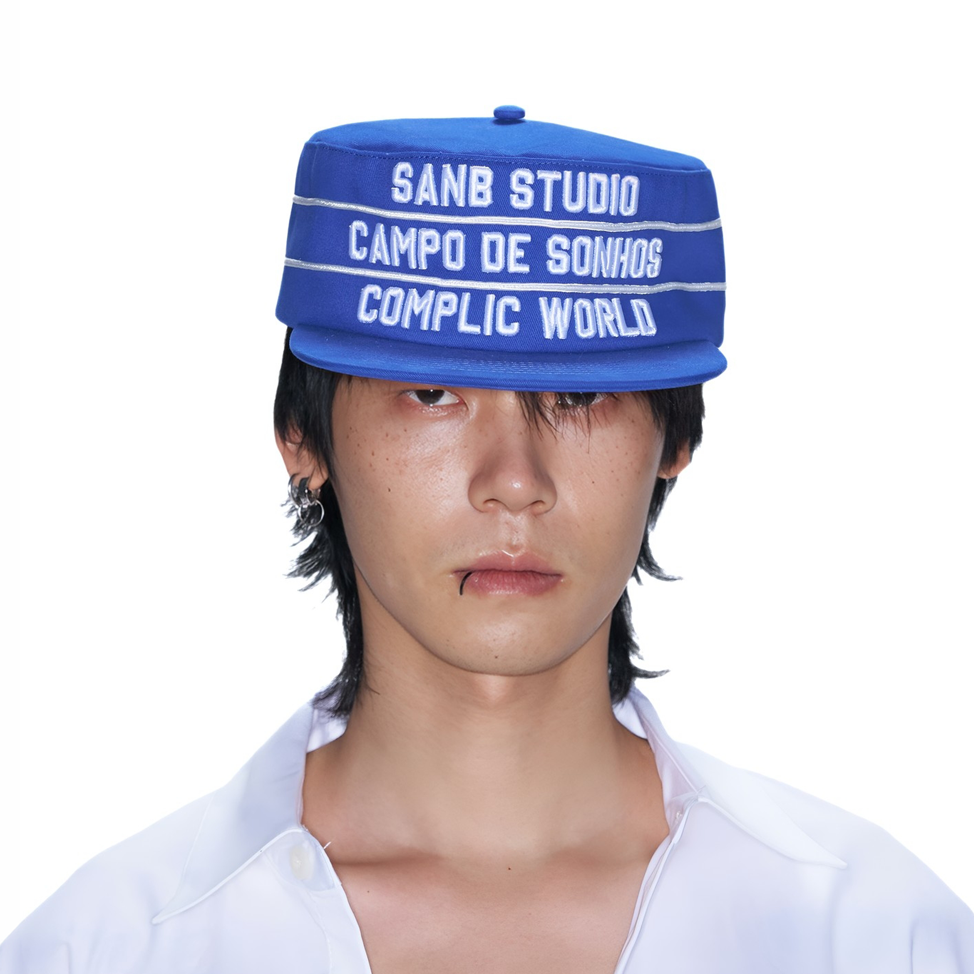 SANB Text Embroidered Pillbox Cap-Hat, Cap, Beanie-One Size-Free Shipping Leatheretro