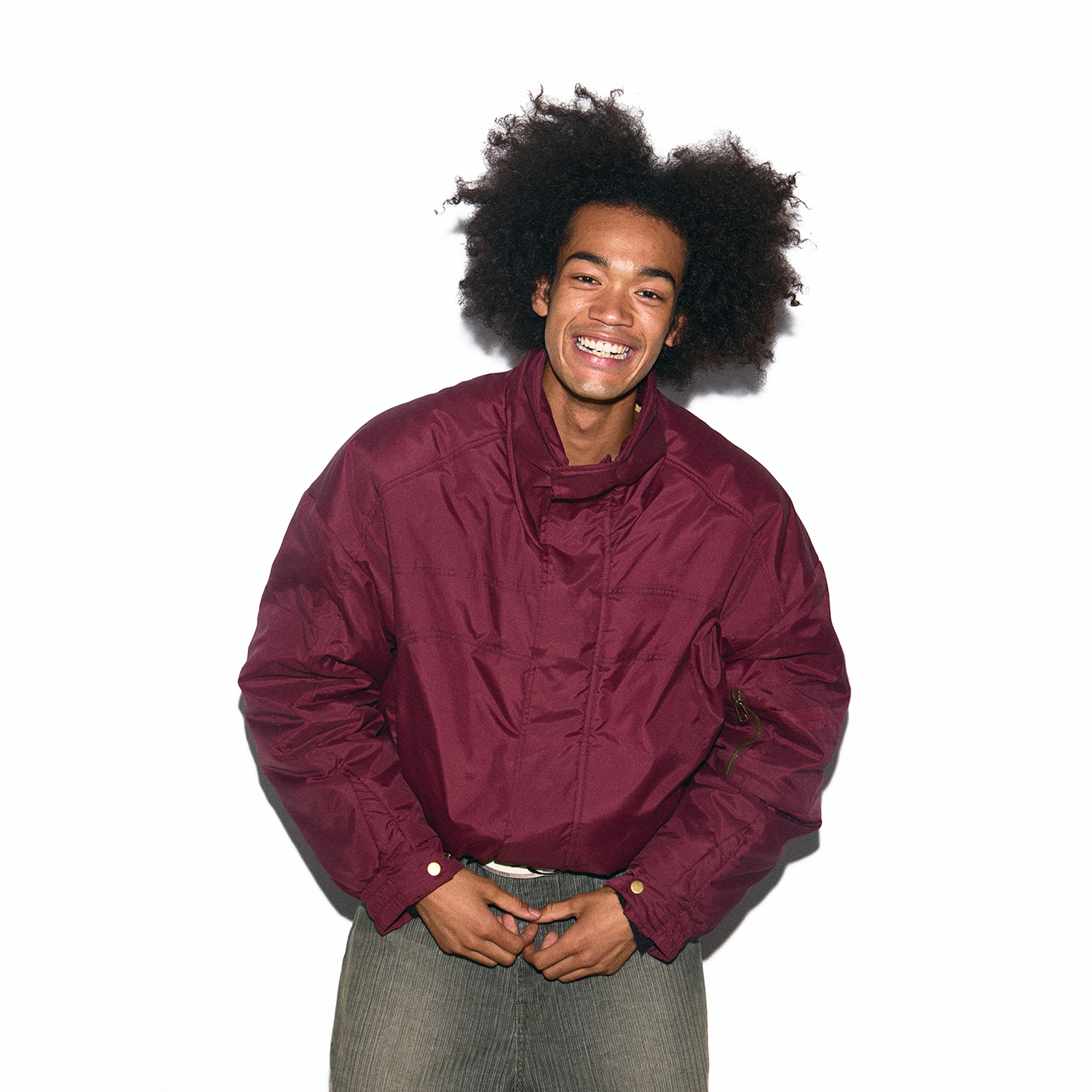 TRECLUB Modern High-Neck Cropped Down Jacket-Jacket-S (Preorder)-Free Shipping Leatheretro