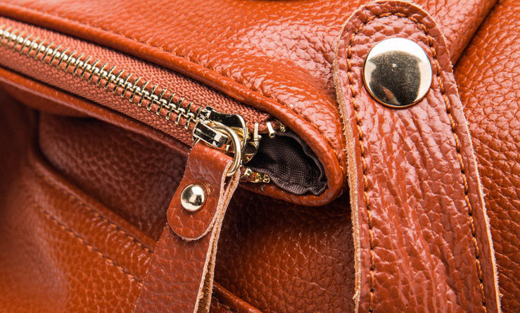 Genuine Leather Women's Backpack-Backpack-burgundy-Free Shipping Leatheretro