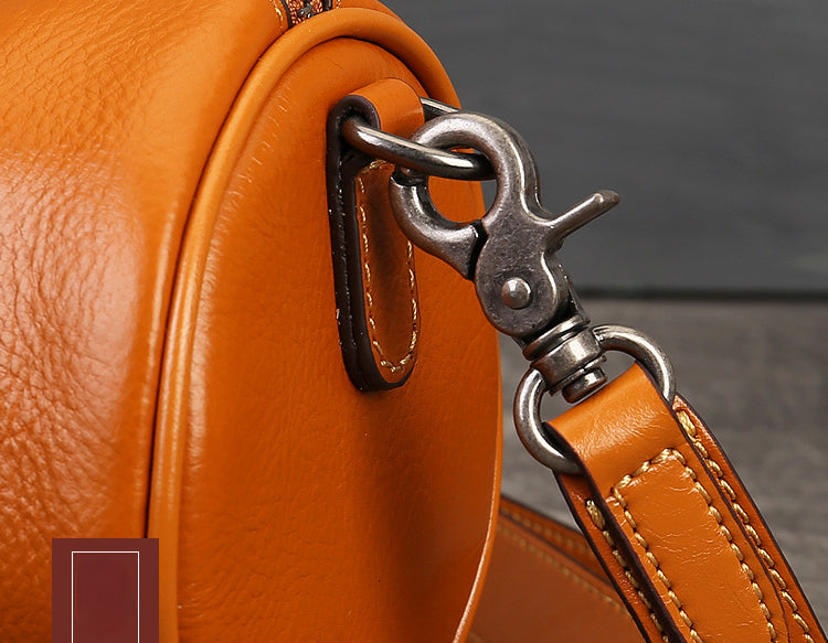 Genuine Leather Women's Crossbody Bag-Handbags, Wallets & Cases-Brown-Free Shipping Leatheretro