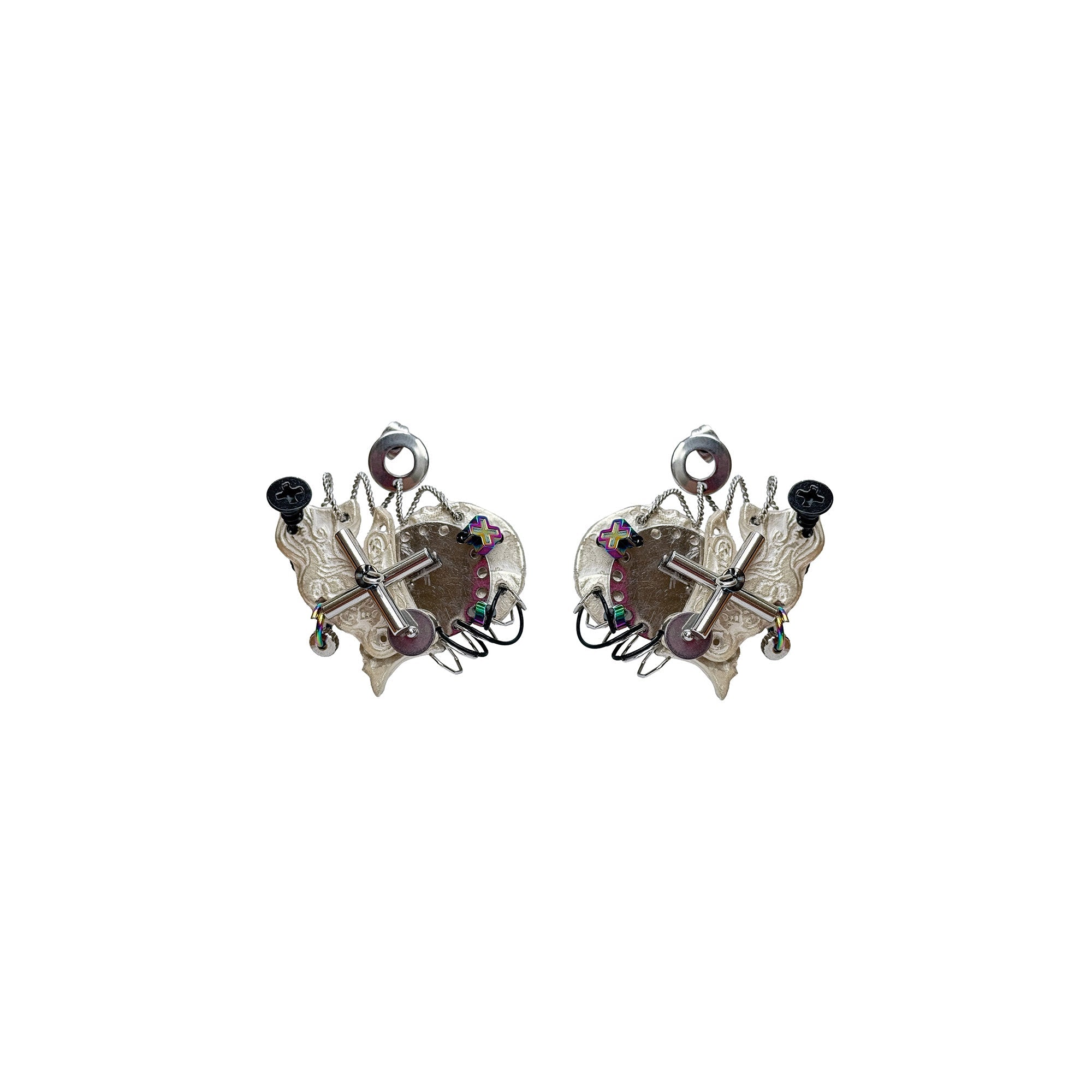 ILLUSORY ¡Á YBDX ZHAXii Tribal-Mechancial One-Piece Earring-Earring-Single (Preorder)-Free Shipping Leatheretro