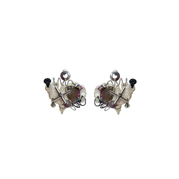 ILLUSORY ¡Á YBDX ZHAXii Tribal-Mechancial One-Piece Earring-Earring-Single (Preorder)-Free Shipping Leatheretro