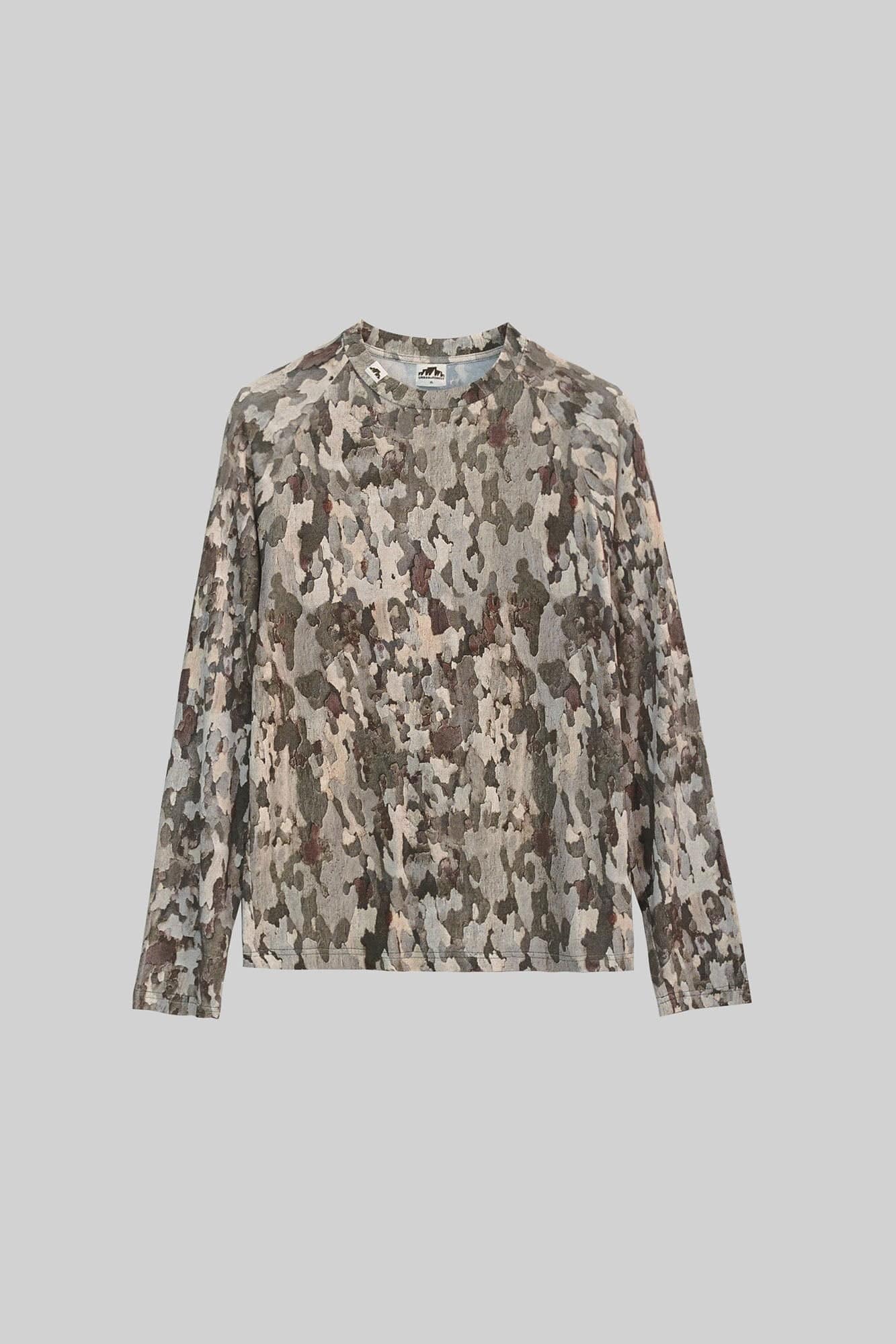 URBAN+FOREST Bark Camo Bamboo-Blend Tee-T Shirt-XS-Short-Free Shipping Leatheretro