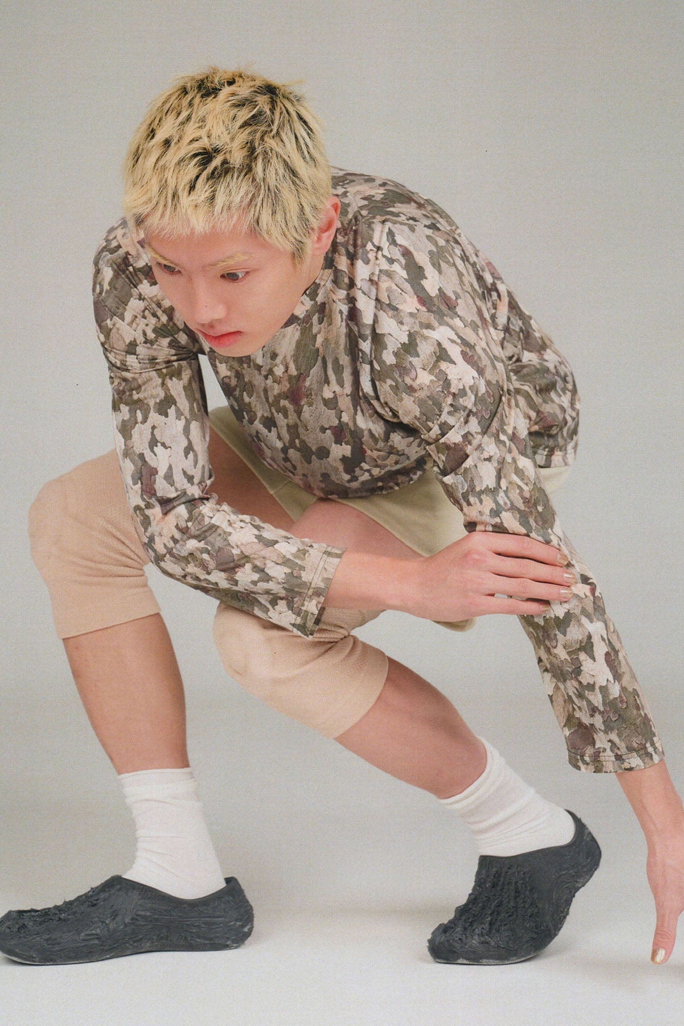 URBAN+FOREST Bark Camo Bamboo-Blend Tee-T Shirt-XS-Short-Free Shipping Leatheretro