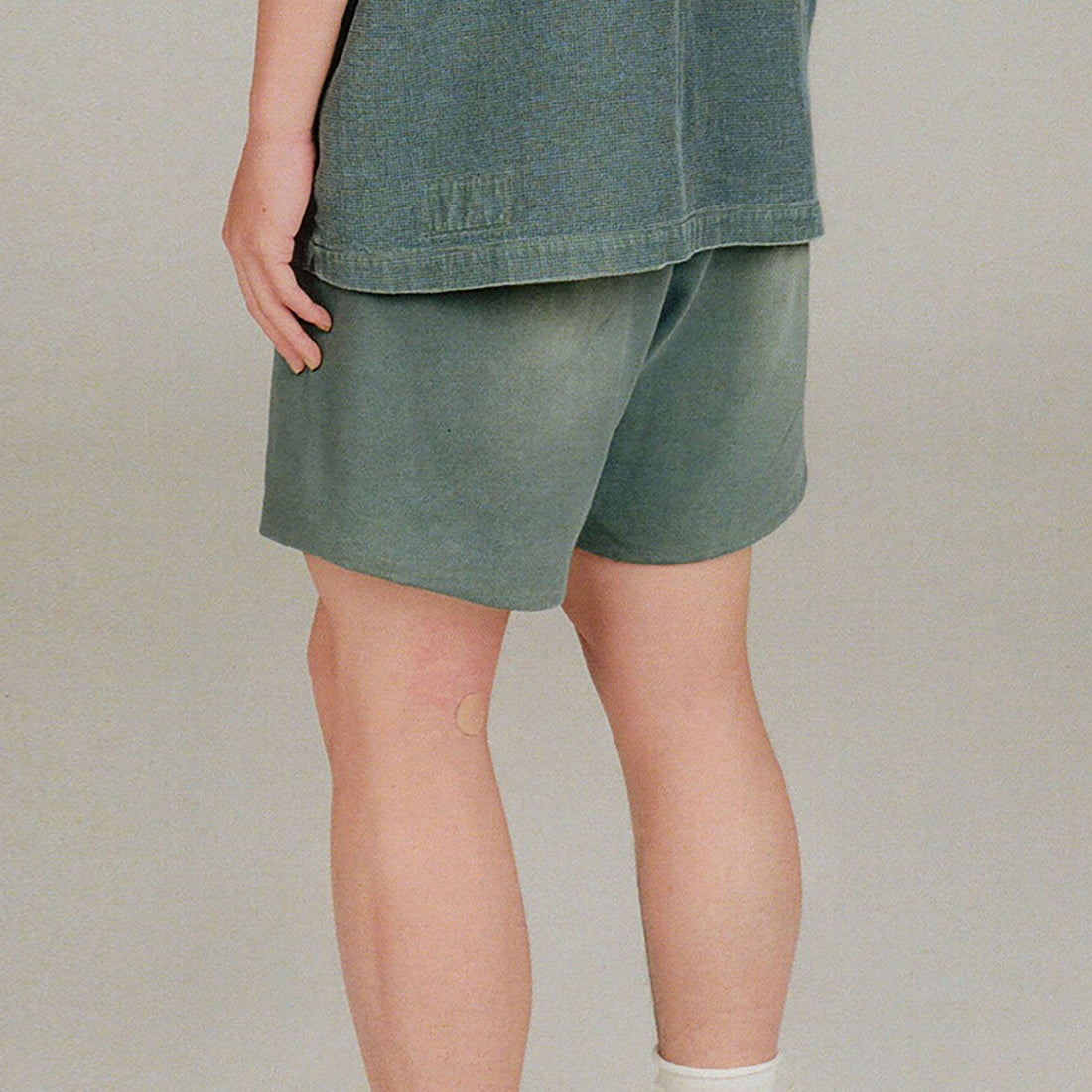 URBAN+FOREST Faded Drawstring Sweat Shorts-Shorts-S-Yellow-Free Shipping Leatheretro