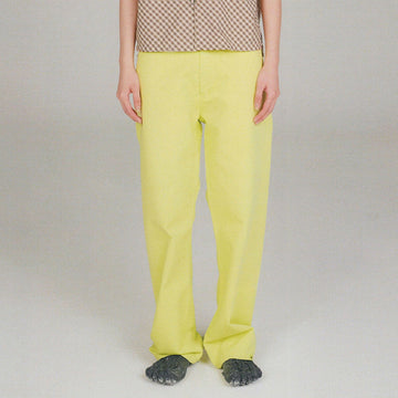 URBAN+FOREST Essential Extended Tab Waistband Canvas Pants-Shorts-S-Yellow-Free Shipping Leatheretro