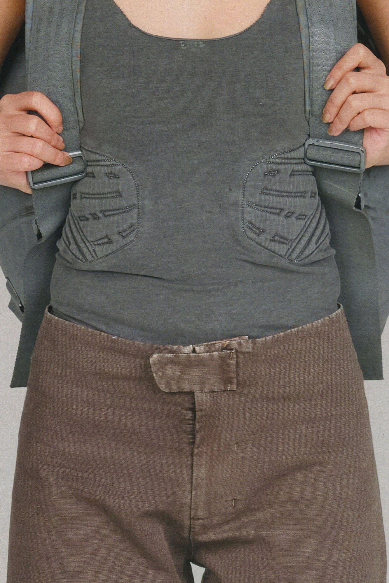 URBAN+FOREST Essential Extended Tab Waistband Canvas Pants-Shorts-S-Yellow-Free Shipping Leatheretro