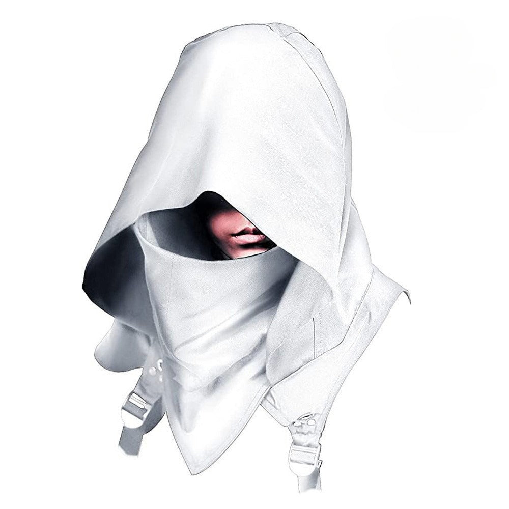 Cyberpunk Hooded Cloak - Medieval Cosplay Costume for Halloween
