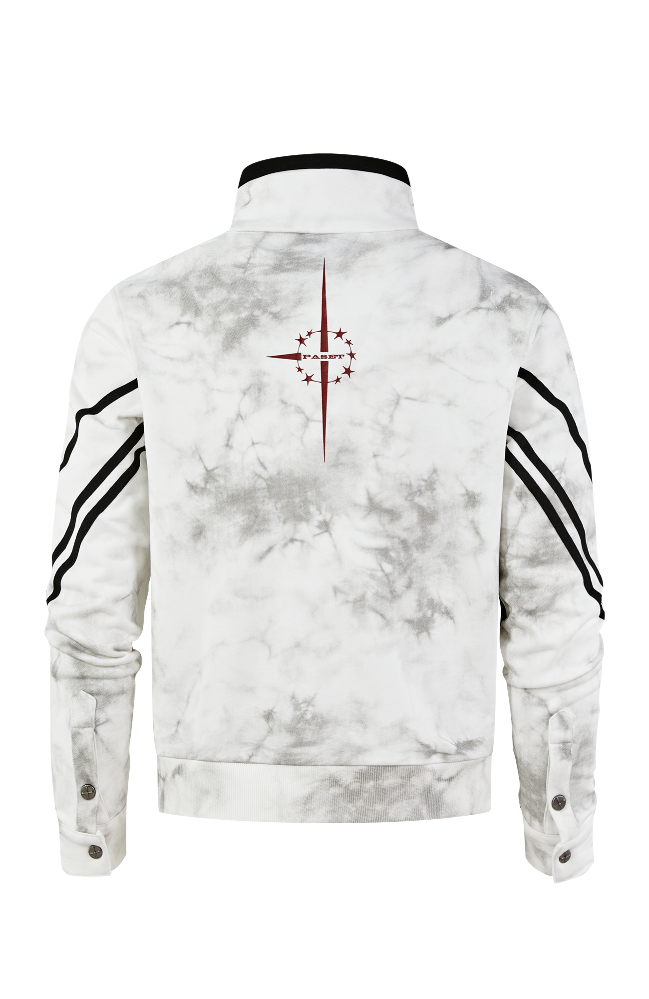 PASET Dirty Wash Star Graphic Track Jacket-Jacket-S-Free Shipping Leatheretro