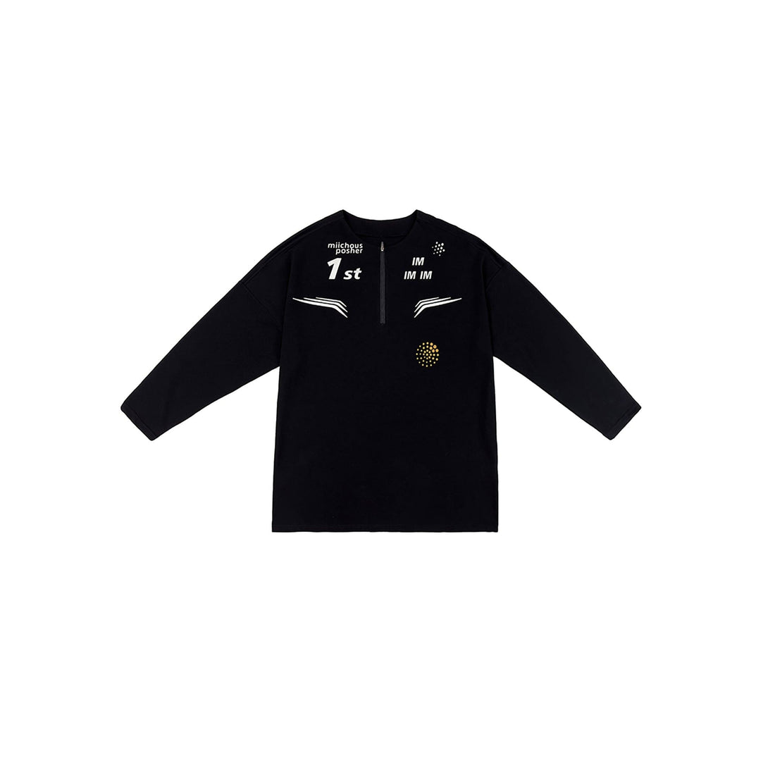 MIICHOUS The First UV Protection Half-Zip Long-Sleeve Tee-L/S Tee-S-Free Shipping Leatheretro