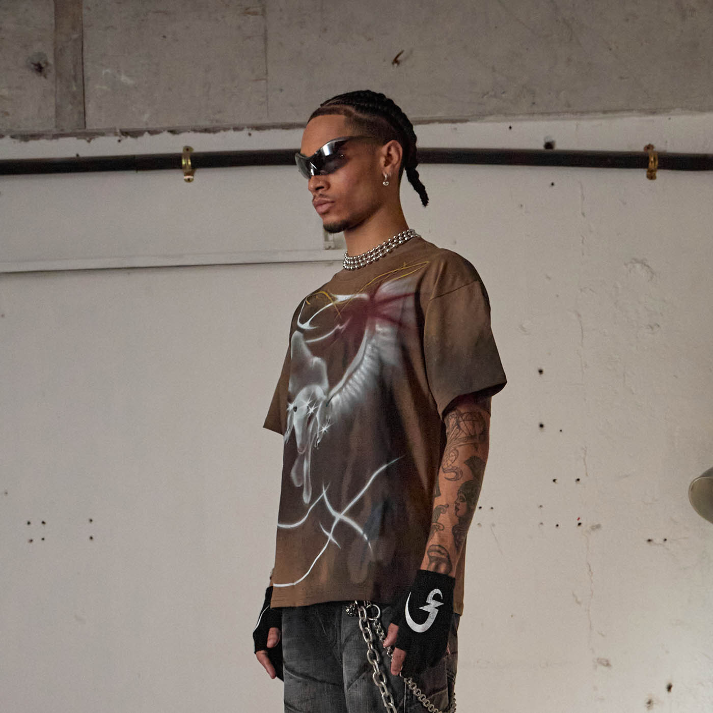 DND4DES Abstract Sheep Graffiti T-Shirt-T Shirt-S-Free Shipping Leatheretro