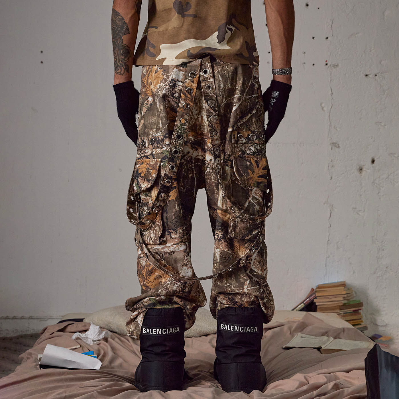 DND4DES Camo Detachable Strapped Cargo Pants-Pants-S-Free Shipping Leatheretro