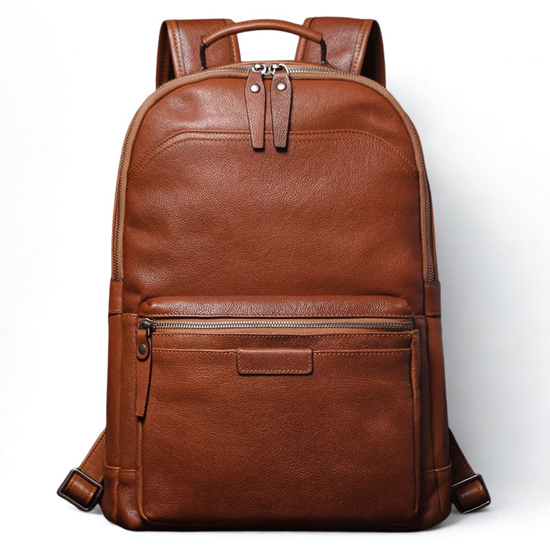 Luxury Leather Laptop Travel Backpack - Premium Professional Business Backpacks-Backpacks-Brown-Free Shipping Leatheretro