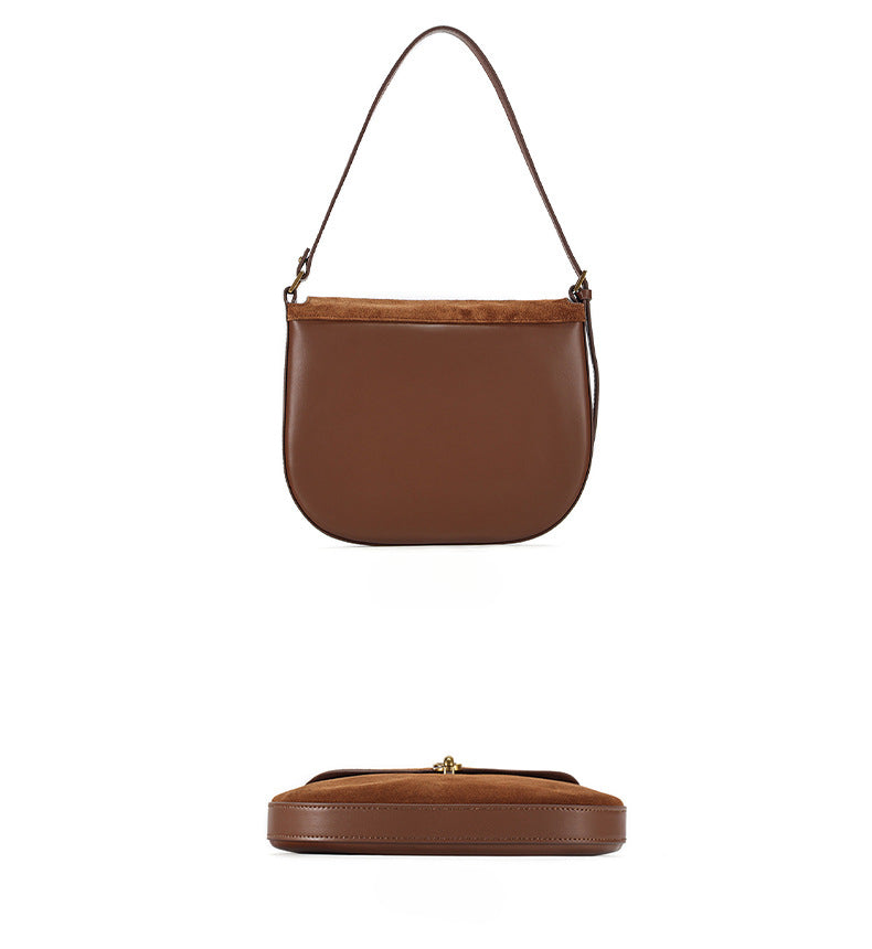 Luxury Leather Crossbody Bag for Women-crossbody bags-Brown-Free Shipping Leatheretro