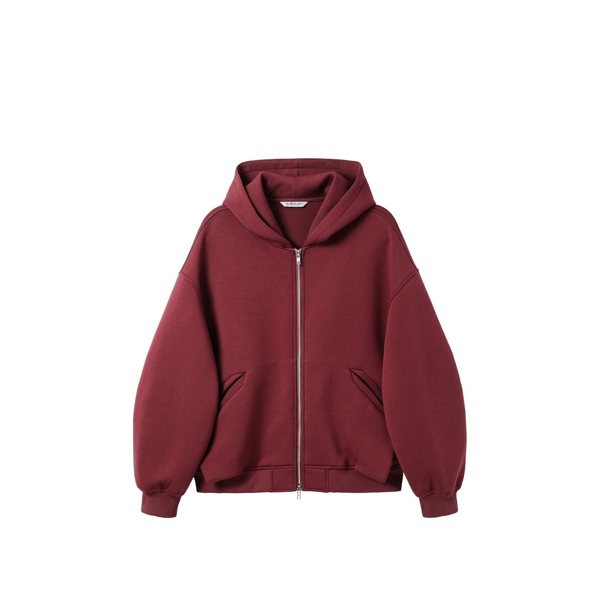 ALVNG AR ANTS Structured Curved Sleeve Pointed Hood Jacket-Jacket-S-Black-Free Shipping Leatheretro