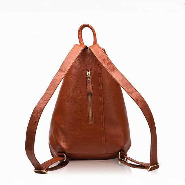 Genuine Leather Women's Backpack-Backpack-burgundy-Free Shipping Leatheretro
