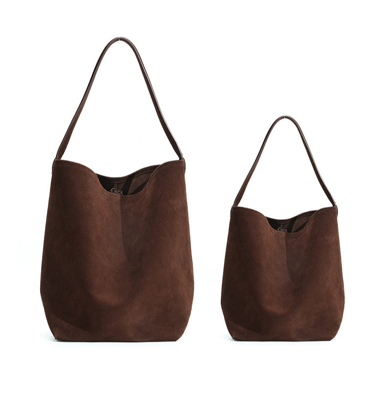 Women's Designer Leather Tote Bag-Handbags-Elephant Grey (Lychee Pattern Cowhide)-Free Shipping Leatheretro