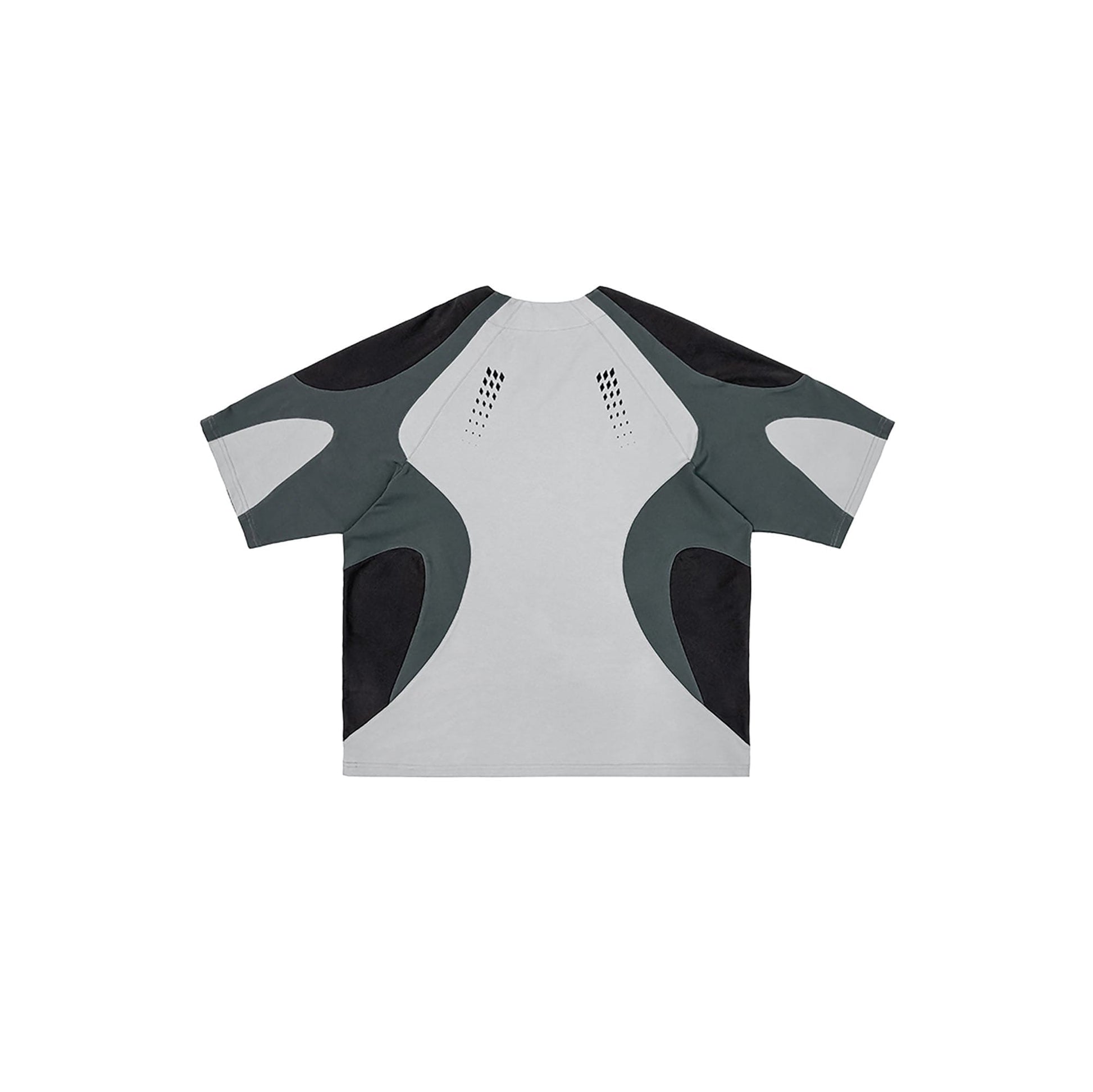 MIICHOUS Arc Spliced Dual Half-Zip Raglan T-Shirt-T Shirt-S-Free Shipping Leatheretro