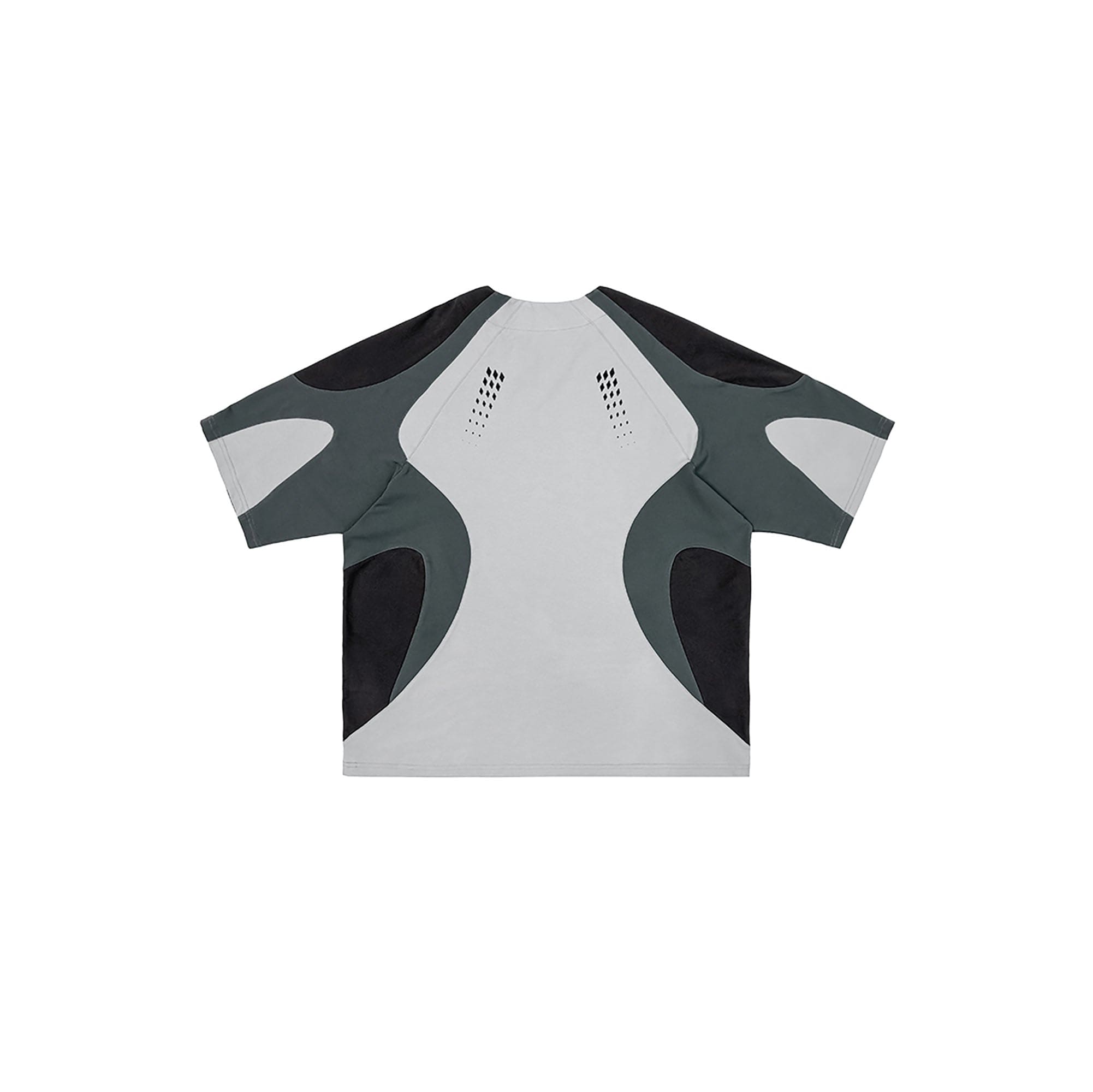 MIICHOUS Arc Spliced Dual Half-Zip Raglan T-Shirt-T Shirt-S-Free Shipping Leatheretro