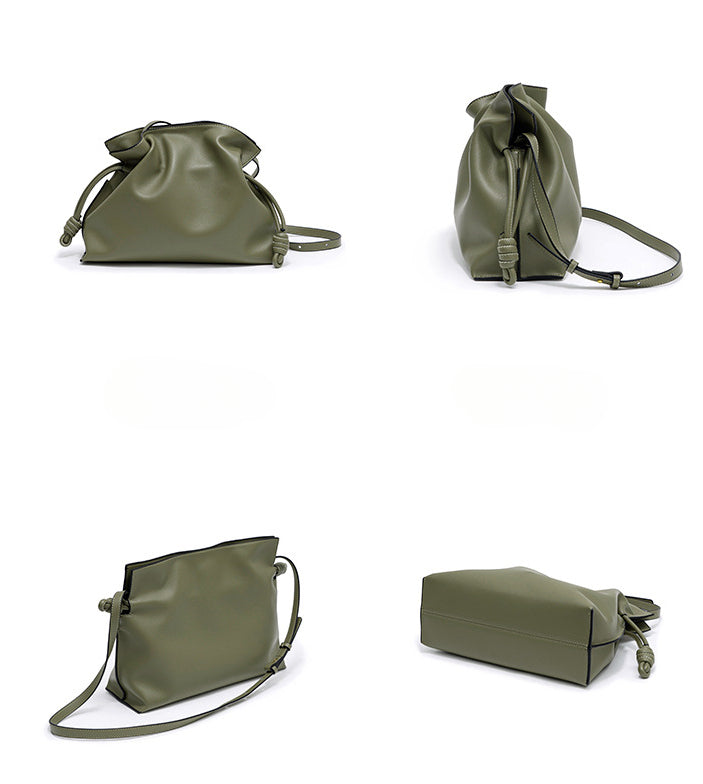 Genuine Leather Women's Tote Bag-Handbags-White-Free Shipping Leatheretro