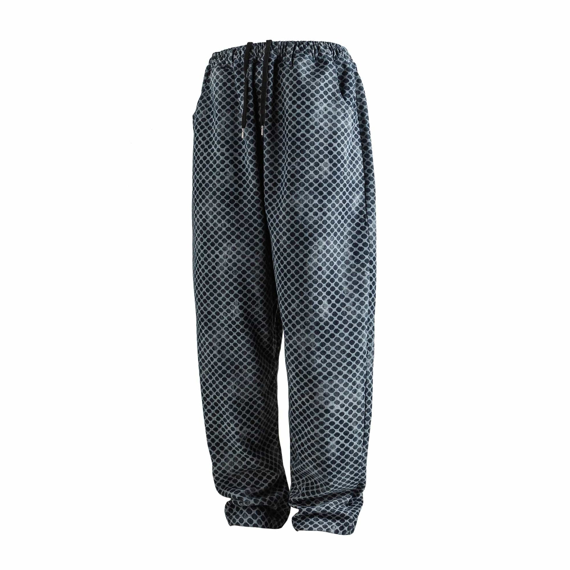 ME DA IGUAL Washed Dot Full-Print Harem Pants-Pants-M-Free Shipping Leatheretro