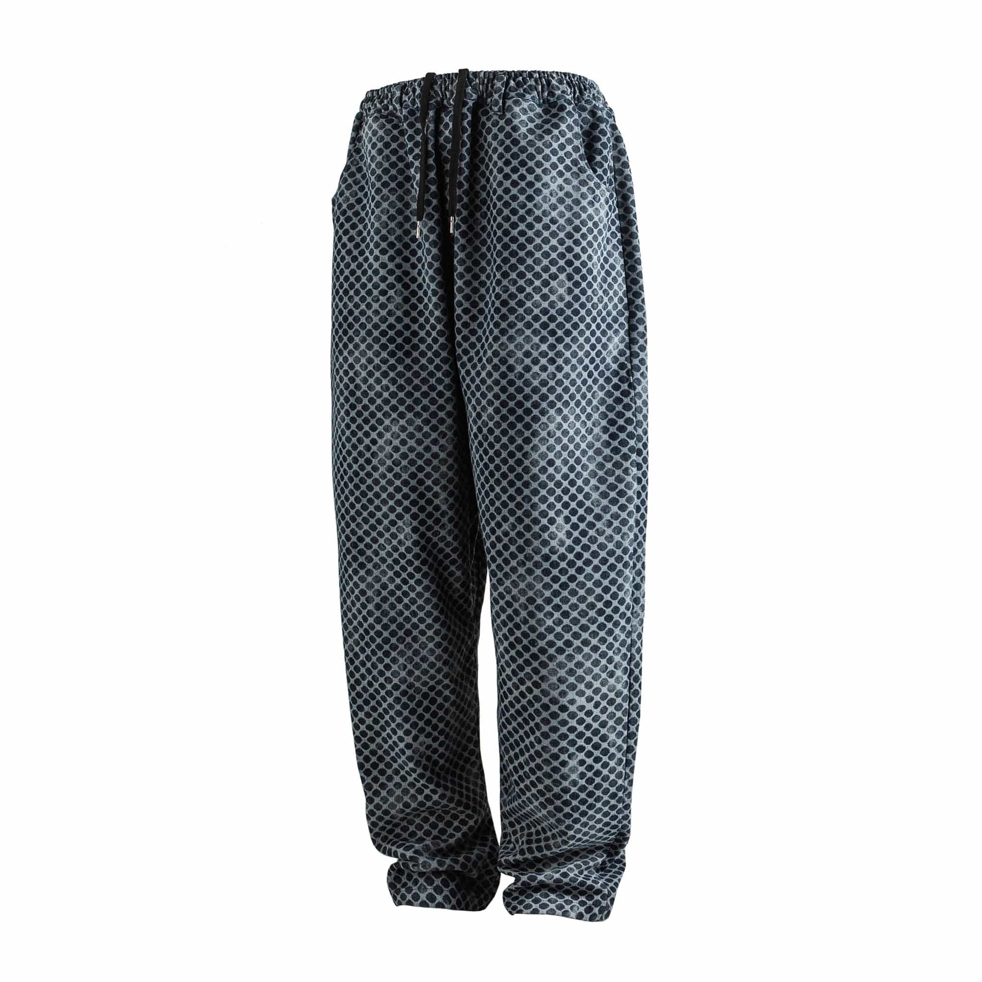 ME DA IGUAL Washed Dot Full-Print Harem Pants-Pants-M-Free Shipping Leatheretro