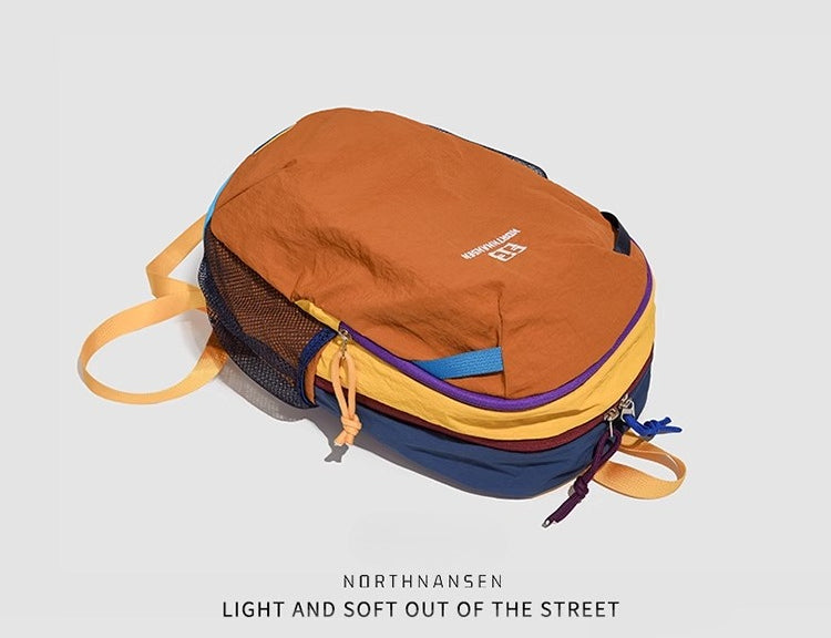 Boom Women's Versatile Color-Block Hiking Backpack-Purple-Free Shipping Leatheretro