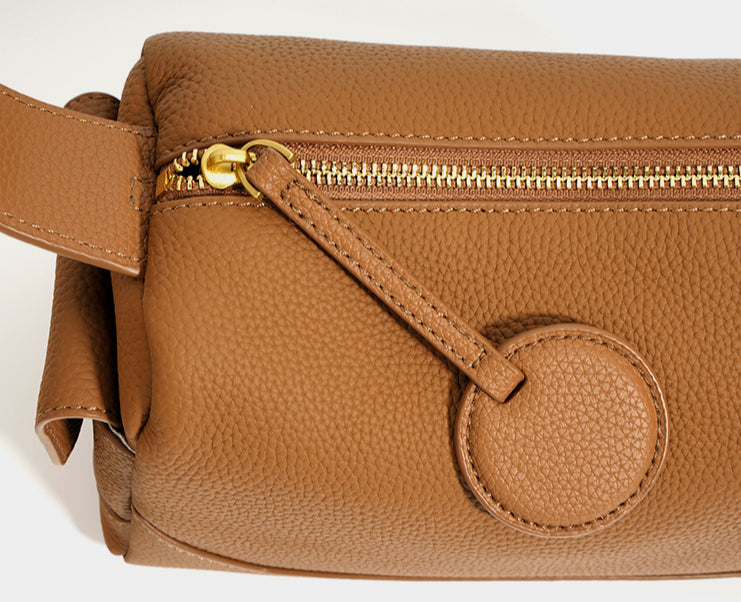 Women's Top-Grain Leather Boston Pillow Bag-crossbody bags-Milkshake White-Free Shipping Leatheretro