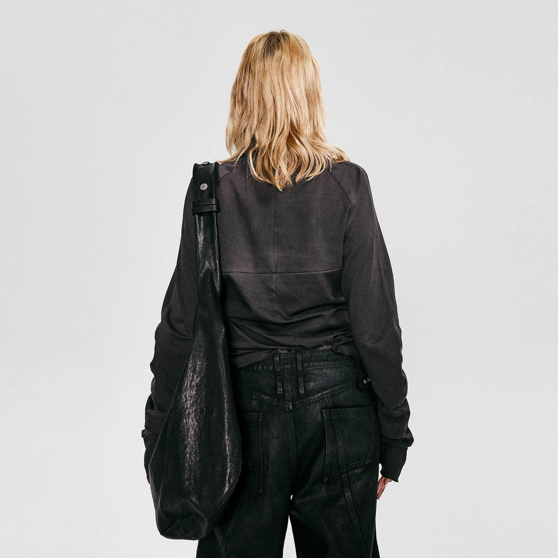 FLYERRER High Neck Slim-Fit Long-Sleeve Tee-L/S Tee-S-Free Shipping Leatheretro