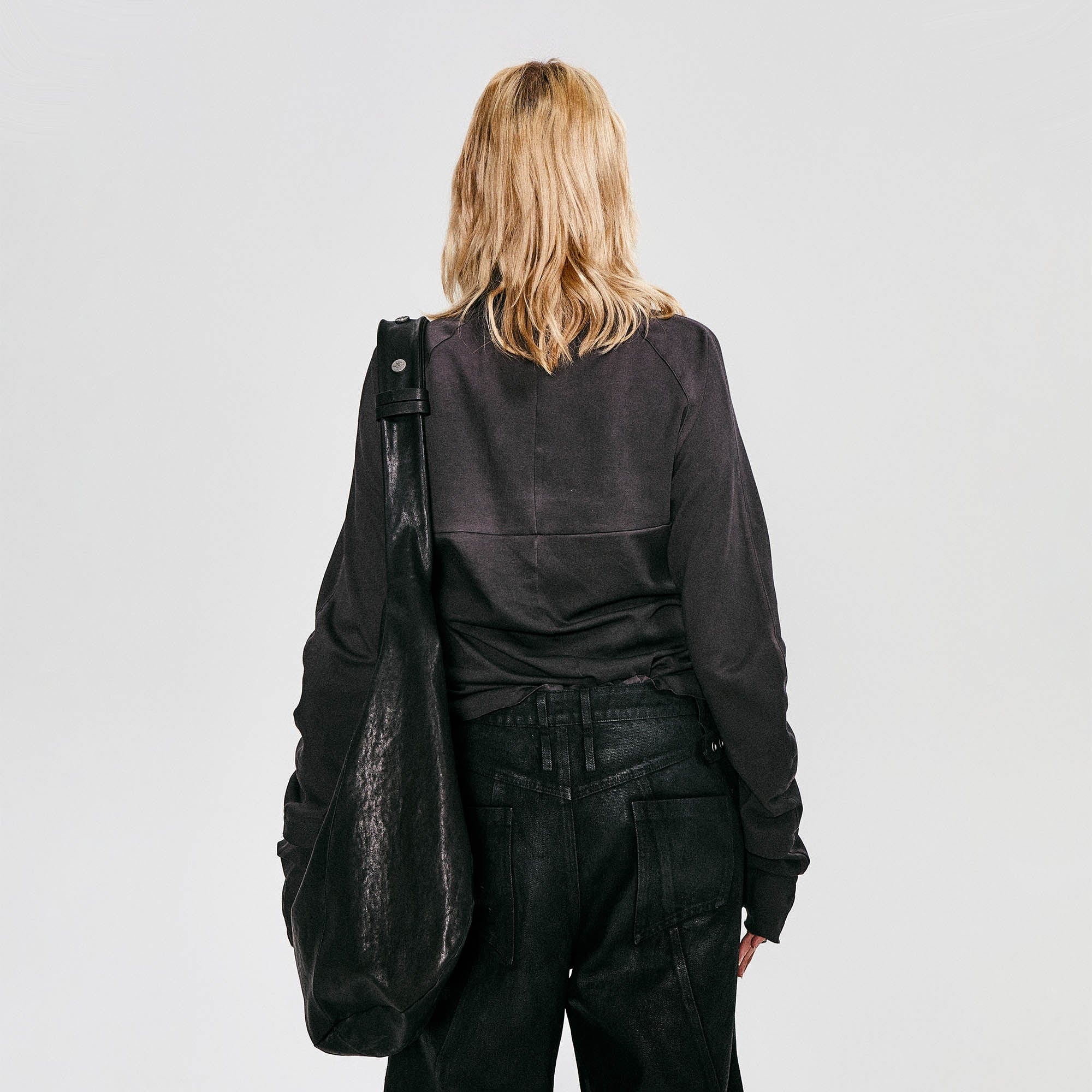 FLYERRER High Neck Slim-Fit Long-Sleeve Tee-L/S Tee-S-Free Shipping Leatheretro