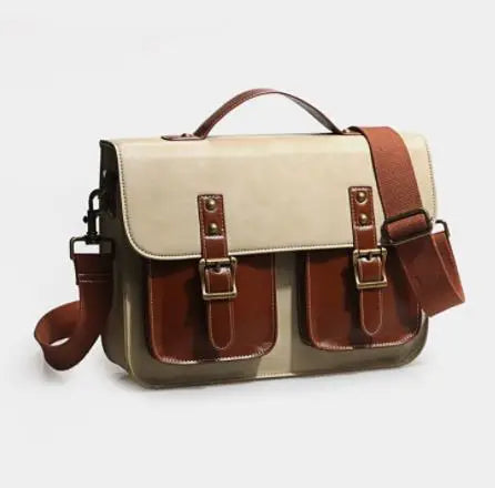 Retro Leather Women backpacks Shoulder Bag - Laptop Business Handbags-Backpacks-Two-Tone-Large-Free Shipping Leatheretro