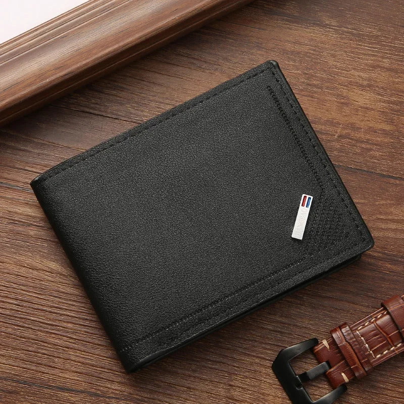 Luxury Handmade Leather Bifold Wallet - Vintage Premium Money Bag-Wallets & Money Clips-Black-Free Shipping Leatheretro