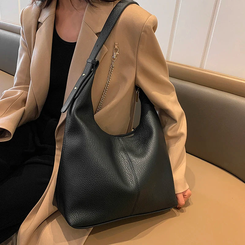 New Style Fashionable Zipper Shoulder Bags for Women-Handbags-Brown-Free Shipping Leatheretro