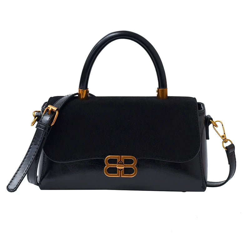 Elegant Temperament Minimalist Shoulder Bag - Lightweight Versatile Crossbody Bags-Shoulder Bag-Black-Free Shipping Leatheretro