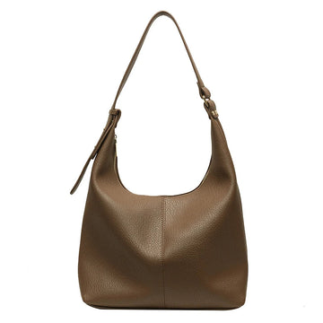 New Style Fashionable Zipper Shoulder Bags for Women-Handbags-Brown-Free Shipping Leatheretro