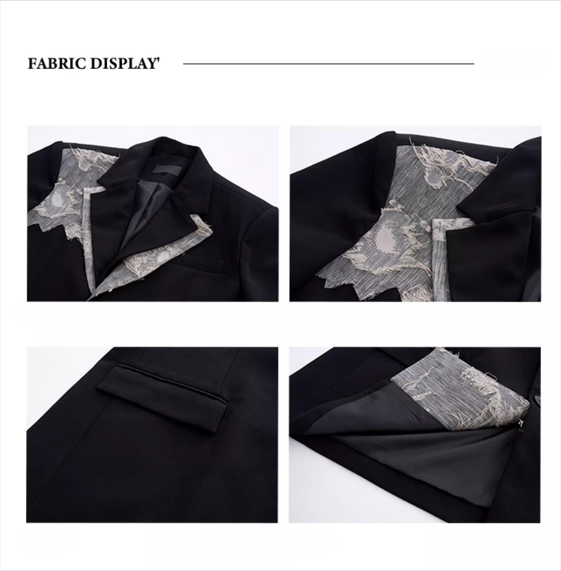 STARTEXCEEDEND Men's Luxury Slim-Fit Double-Breasted Blazer and Pants-Black Top-S 40-55kg-Free Shipping Leatheretro