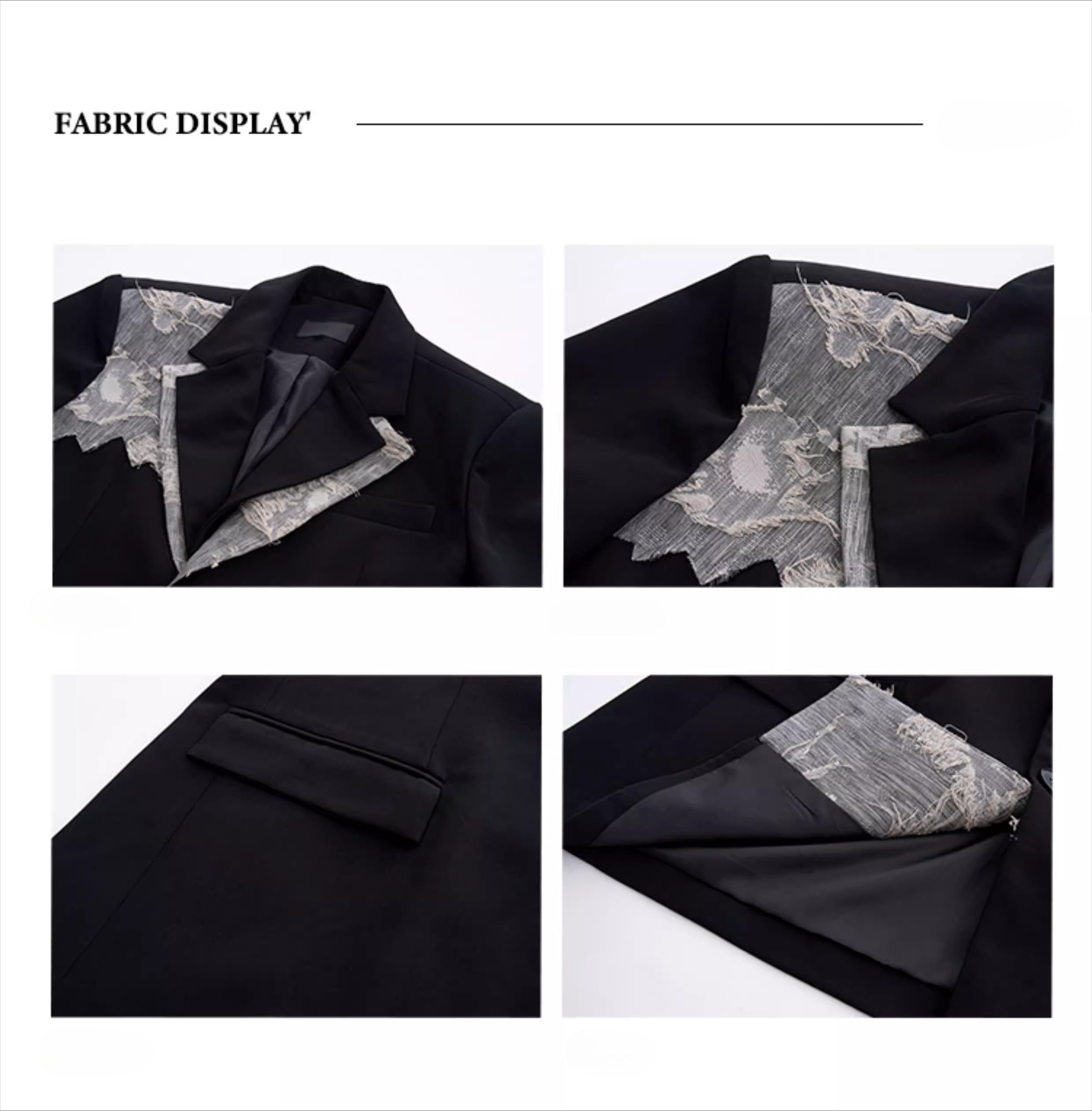 STARTEXCEEDEND Men's Luxury Slim-Fit Double-Breasted Blazer and Pants-Black Top-S 40-55kg-Free Shipping Leatheretro