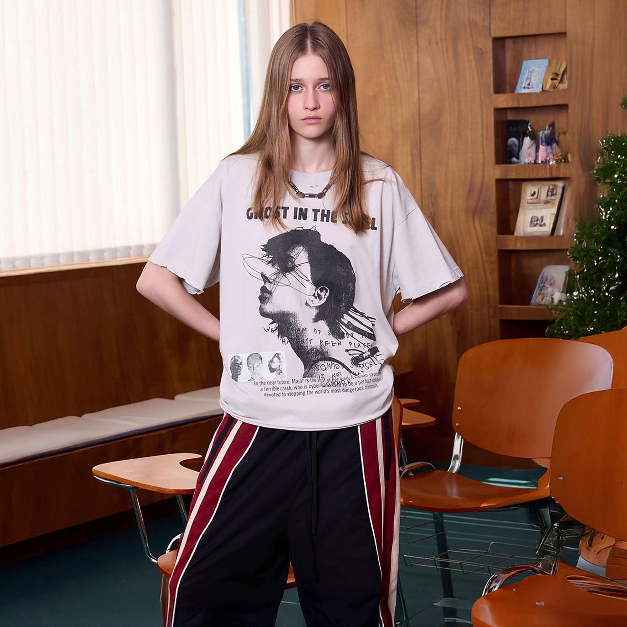 ERROR CODE ROBOT Distressed Raw-Edge Washed Graphic Tee-T Shirt-S-Free Shipping Leatheretro