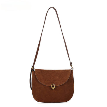 Luxury Leather Crossbody Bag for Women-crossbody bags-Brown-Free Shipping Leatheretro